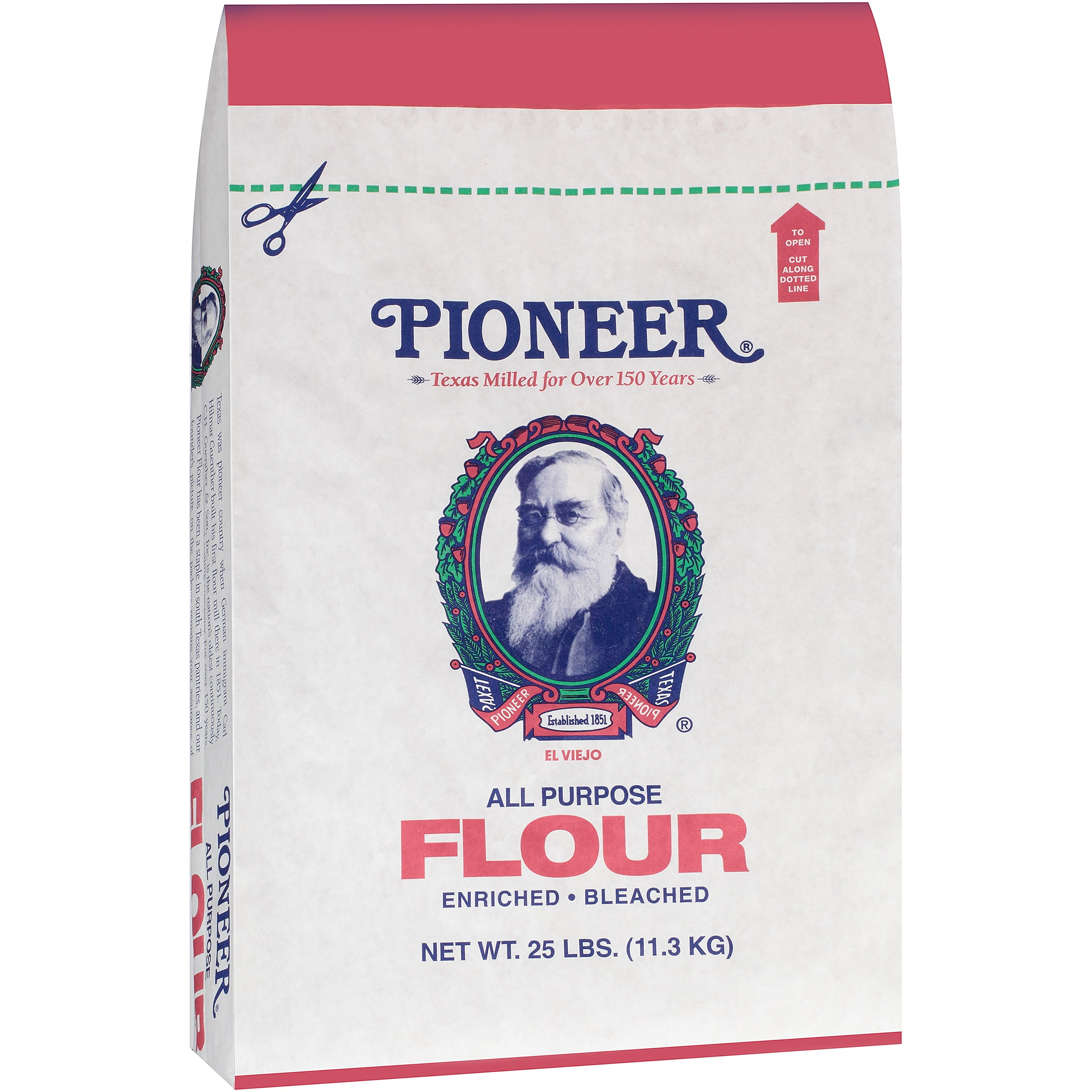 Pioneer Brand All-Purpose Flour, Enriched & Bleached, 25 lb. Bag