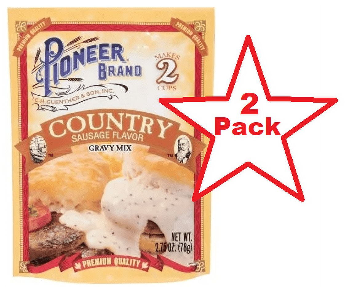 Pioneer Brand Country Sausage Gravy Mix, 2.75 oz, 2 Pack