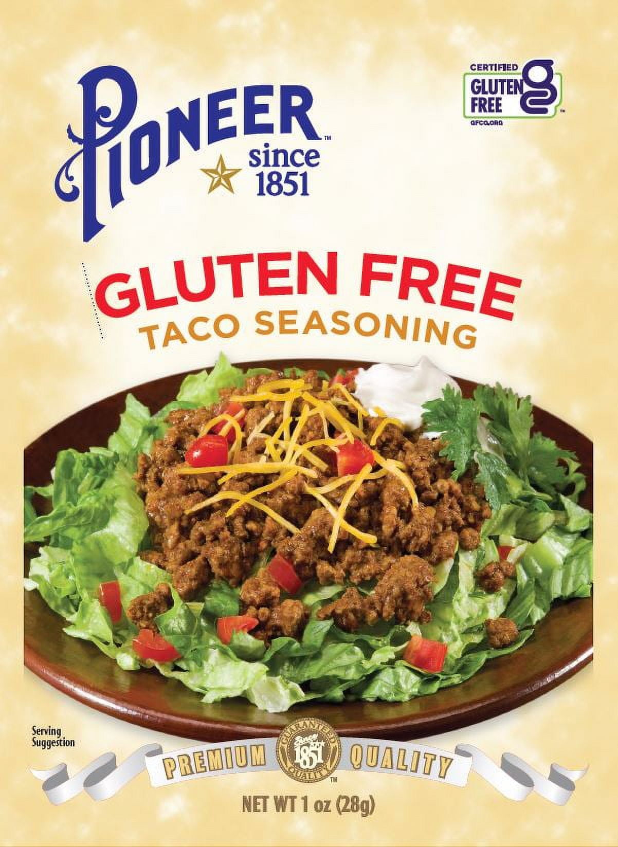 Pioneer Brand Gluten Free Taco Seasoning - 1 oz