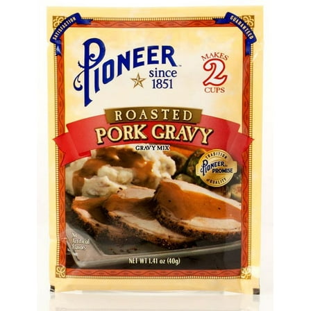 Pioneer Roasted Pork Gravy Mix, 1.41 oz - Quick & Delicious Homestyle Flavor!