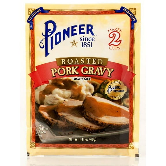 Pioneer Roasted Pork Gravy Mix, 1.41 oz - Quick & Delicious Homestyle Flavor!