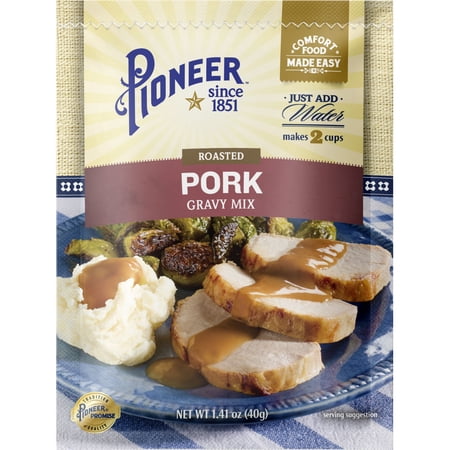 Pioneer Roasted Pork Gravy Mix, 1.41 oz - Quick & Delicious Homestyle Flavor!