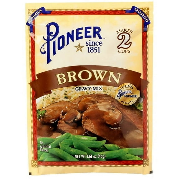 Pioneer Brown Gravy Mix 1.61 oz Makes 2 Cups (Pack of 10)