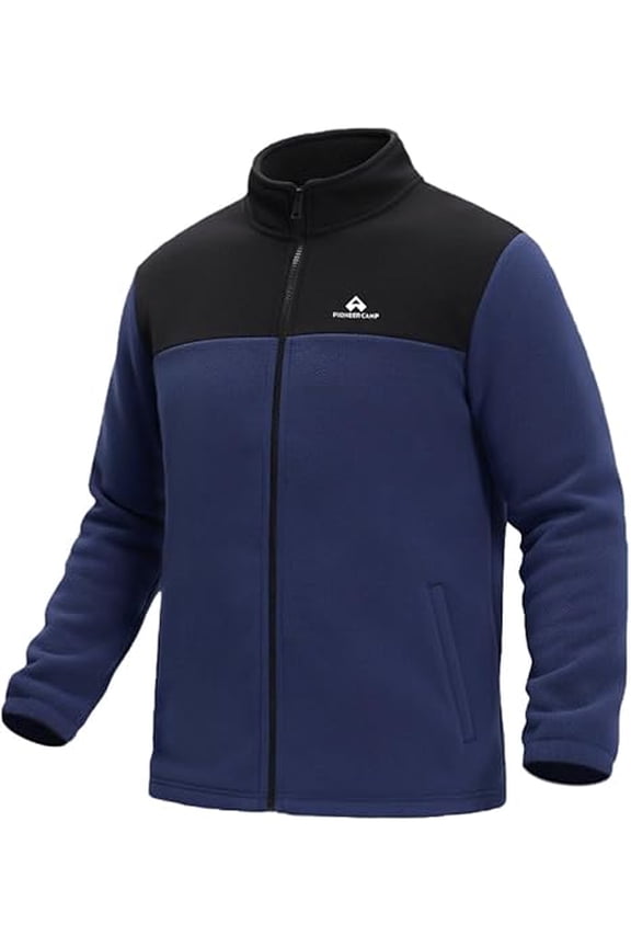 Fleece Jacket Men,Lightweight Full Zip Fleece Jacket Polar Windproof Winter Climbing Outwear Coat with Pocket