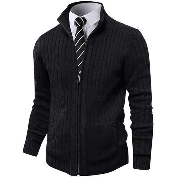 Pioneer Camp High Neck Long Sleeve Zip-Up Sweaters Men's
