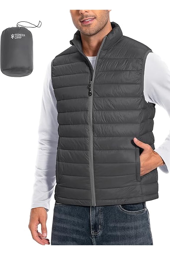 Men's Foldable Water-Repellent Vest with 4 Pockets