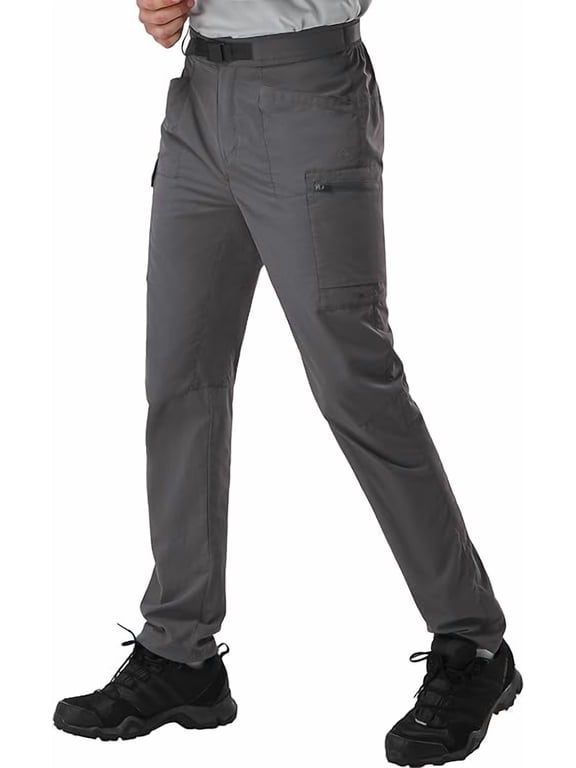Men's Quick Dry Hiking Pants Casual, Gray