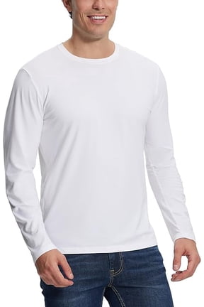 Mens Bamboo Viscose T Shirt Ultra Soft Plain Tshirts for Men Cooling Crew Neck Casual Basic Tee Shirt Undershirt