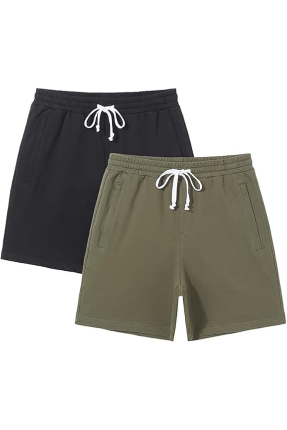Men's Running Casual Gym Athletic Shorts, 2 Pack