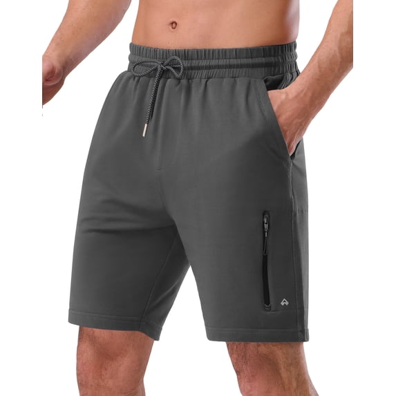 Pioneer Camp Sweat Shorts for Men 7" Inseam Cotton Athletic Casual Shorts with 4 Pockets for Gym Workout Lounge Summer Shorts