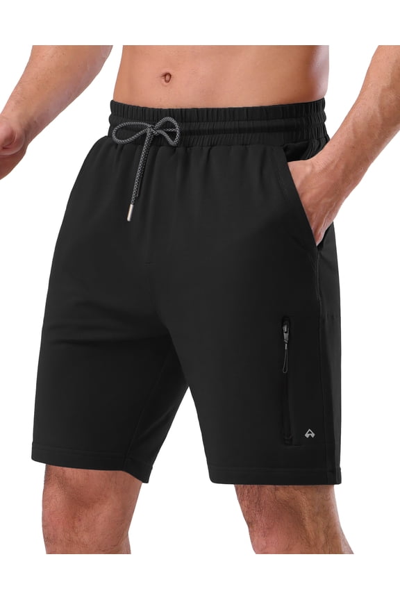 Sweat Shorts for Men 7" Inseam Cotton Athletic Casual Shorts with 4 Pockets for Gym Workout Lounge Summer Shorts