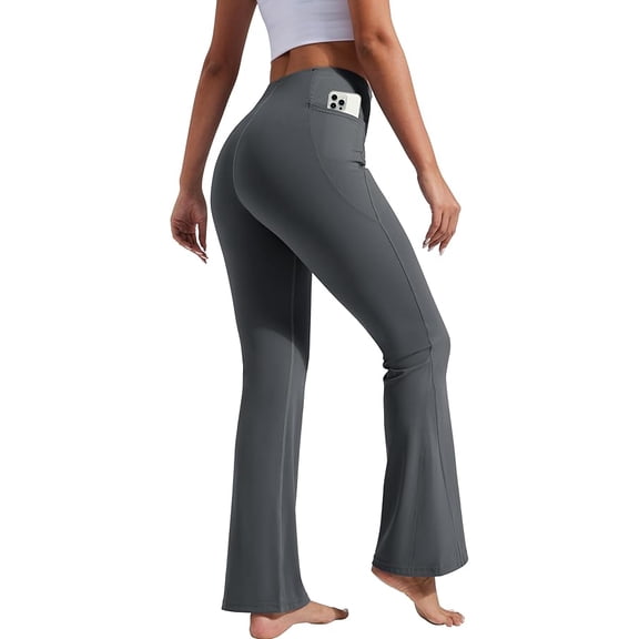 Pioneer Camp Women's Flare Yoga Pants, High Waist Bootcut Leggings with Pockets