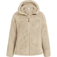 thumbnail image 1 of Pioneer Camp Women's Fuzzy Fleece Jacket Full Zip Up Lightweight Warm Soft Fleece Coat with hood for Spring Fall Winter, 1 of 7