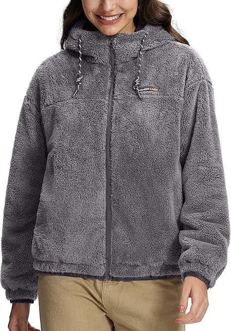 Pioneer Camp Women S Fuzzy Fleece Jacket Lightweight Full Zip Up Sherpa Jacket With Hood Warm Soft Fall Winter Coat Hoodie: Should You Buy It?