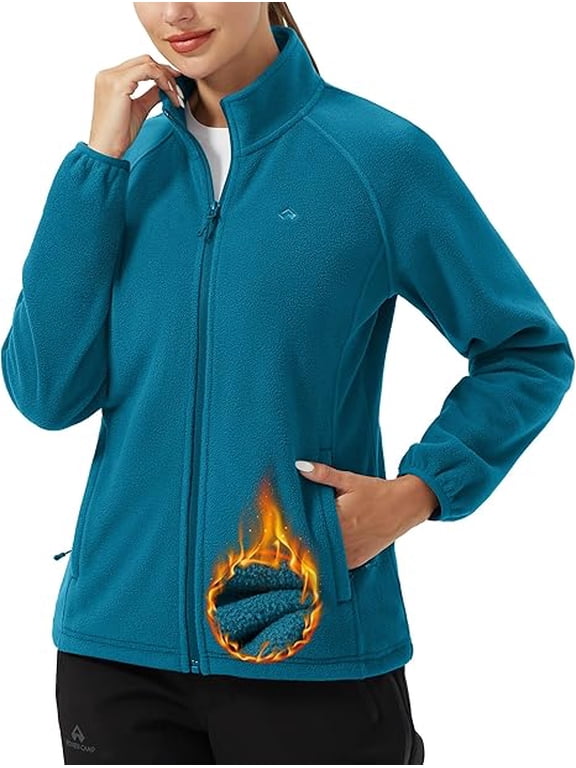 Fleece Athleisure Jacket, Women's XL