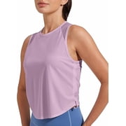 Pioneer Camp Womens Workout Tank Tops Mesh Panel Loose Fit Muscle Tank Athletci Sleeveless Yoga Running Shirts