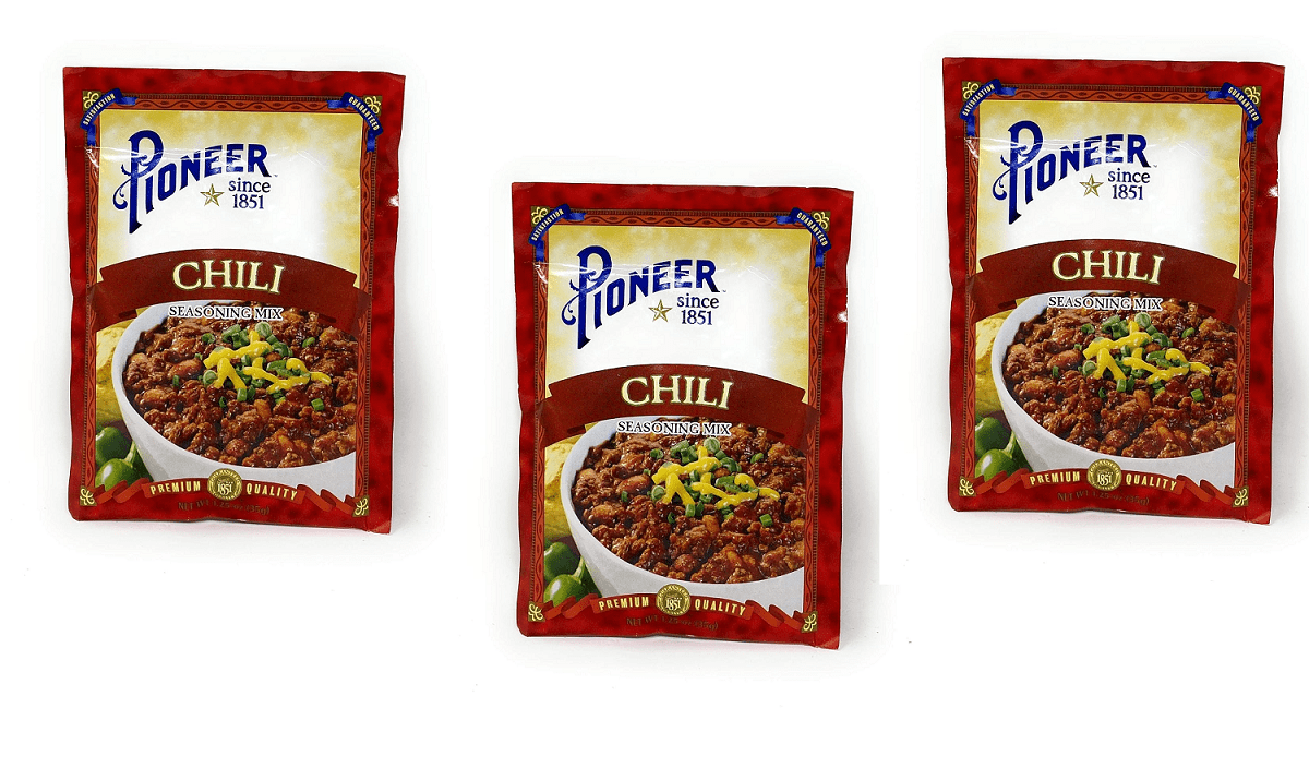 Pioneer Chili Seasoning Mix 1.25oz - 3 packs - Walmart.com
