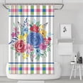 thumbnail image 1 of Pioneer Colorful Floral Shower Curtain for Bathroom Home Decor Bathtubs Waterproof Fabric Curtain with 12 Hooks 72x72in, 1 of 6