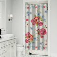 thumbnail image 1 of Pioneer Colorful Floral Shower Curtain for Bathroom Home Decor Bathtubs Waterproof Fabric Curtain with 7 Hooks 36x72in, 1 of 6