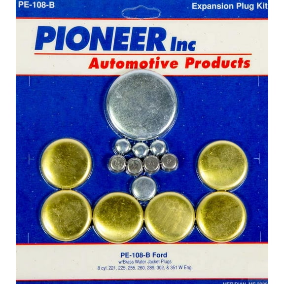 Pioneer Complete Engine Freeze Plug Kit Automotive Specialty Parts, Brass, 0.5 lb