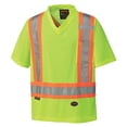 thumbnail image 1 of Pioneer Construction Quick-Dry Mesh High Visibility Work Safety T-Shirt, Yellow/Green, XL, V1050660-XL, 1 of 4