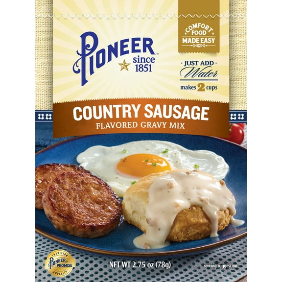 Pioneer Brand Country Sausage Gravy Mix, 2.75 oz - Makes 2 Cups