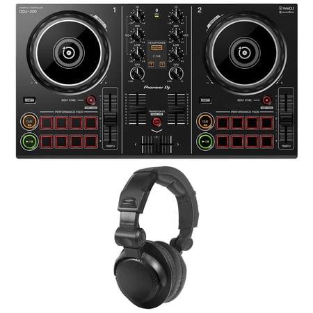 Pioneer DDJ-200 Smart DJ Controller with Premium Headphones Package