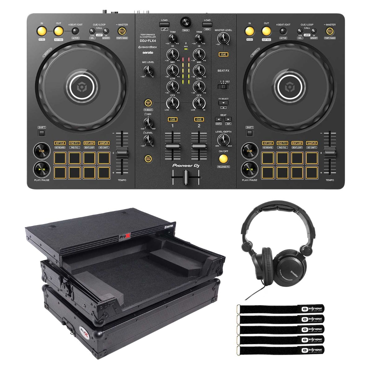 DDJ-FLX4 - 2-channel DJ controller for multiple DJ applications (Black)