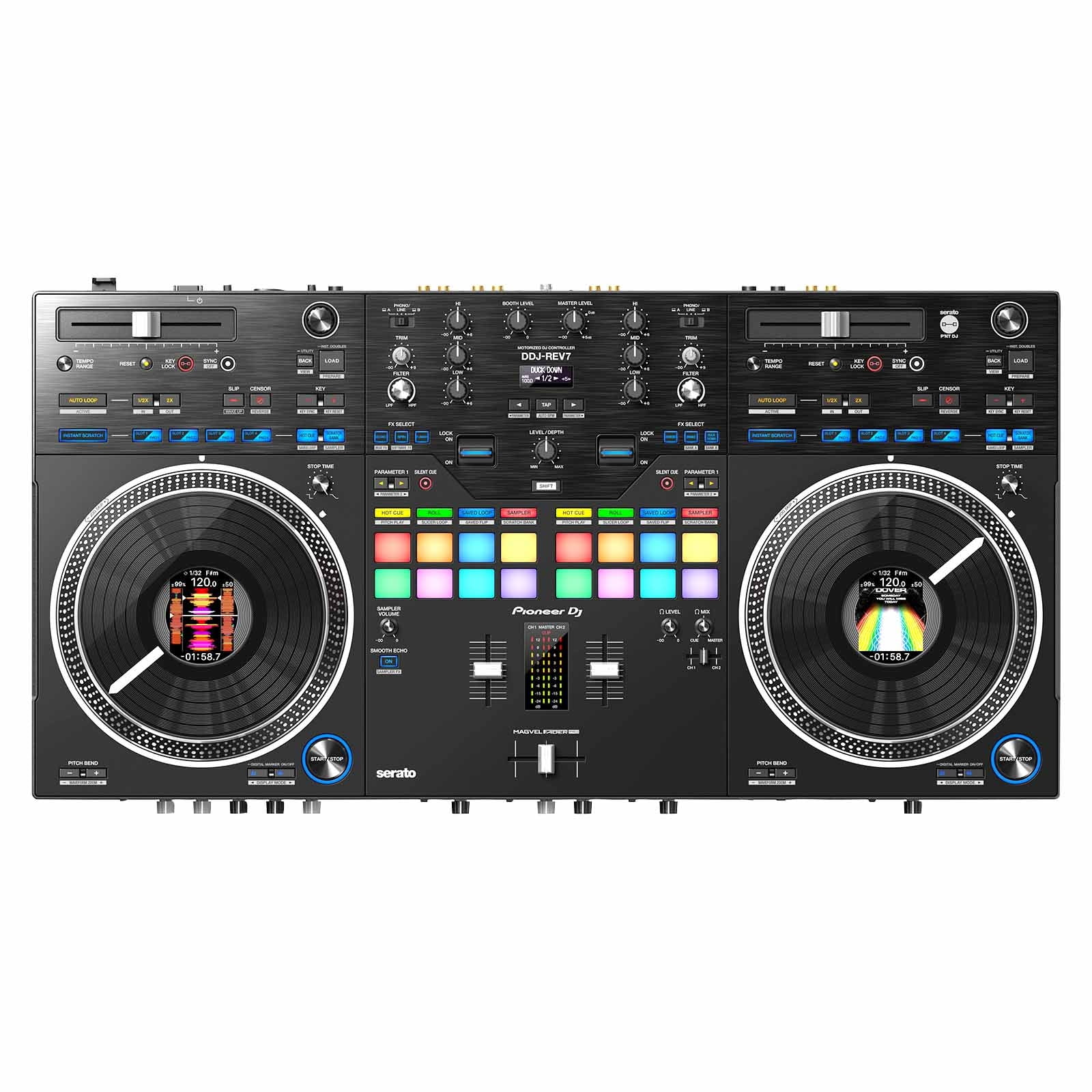 Pioneer DDJ-REV7 DJ Controller & Audio Mixer with Serato DJ