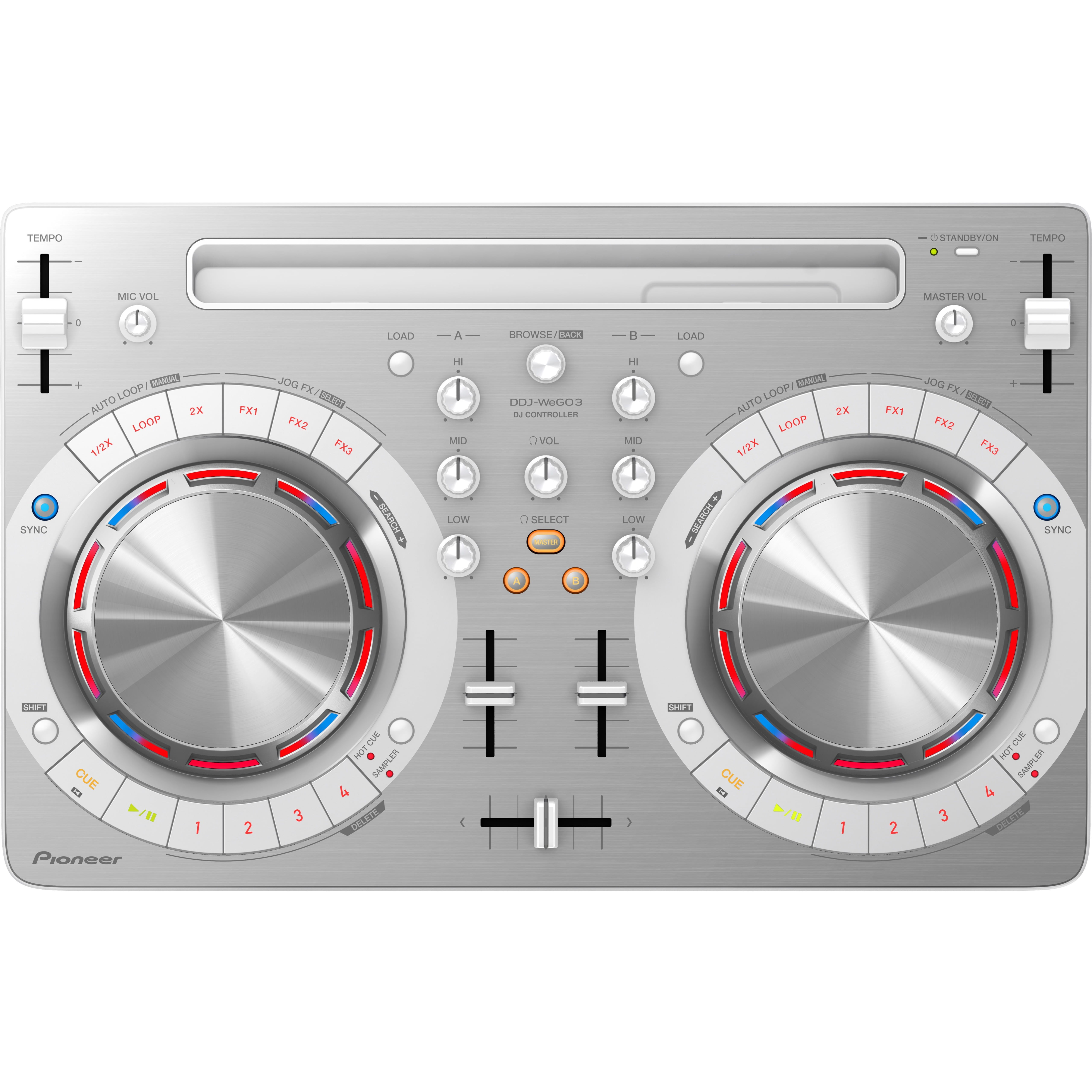Pioneer DDJ-WEGO3 Compact DJ Controller - Walmart.com