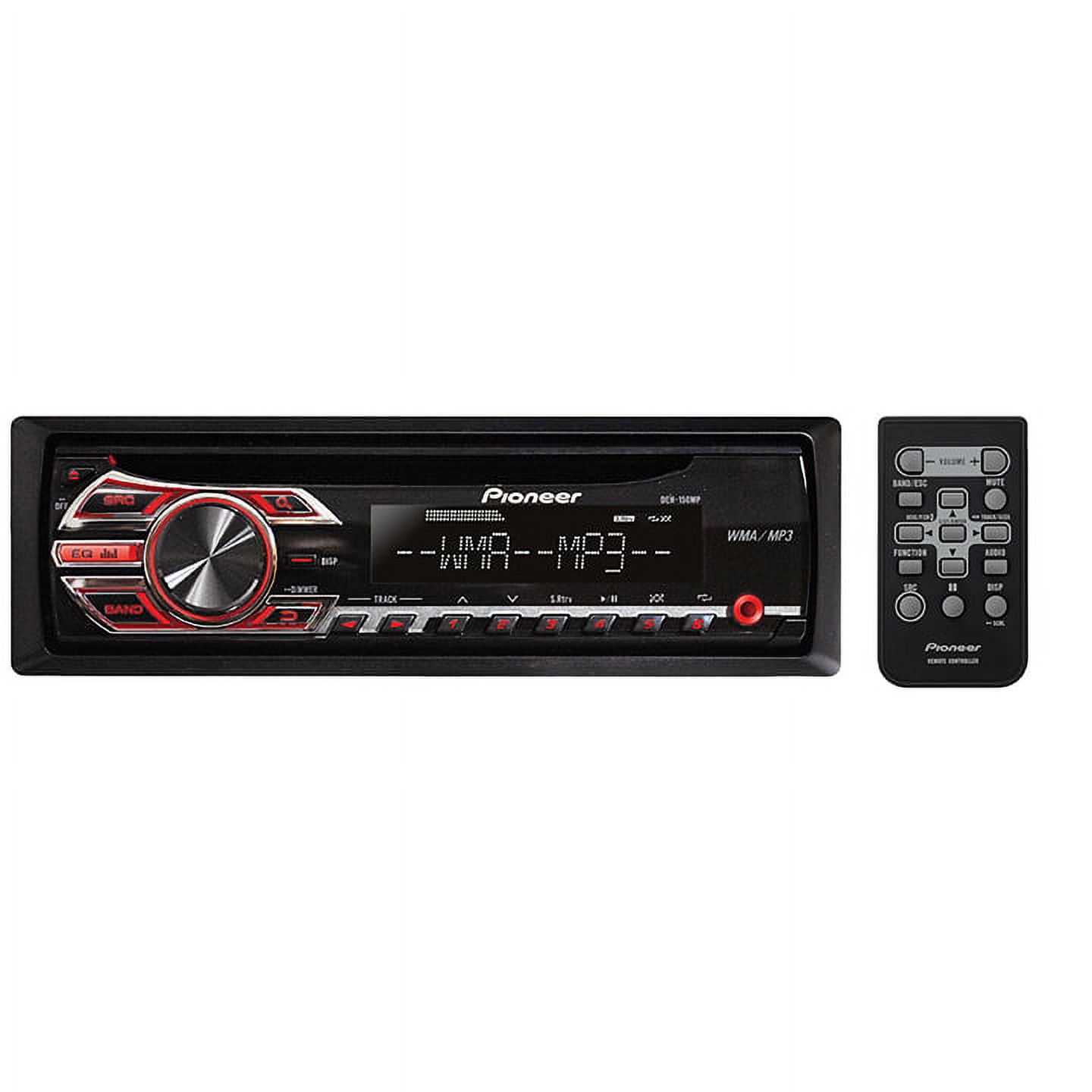 Pioneer DEH-150MP Single-DIN IN-Dash CD Receiver with MP3 Playback and Front AUX-In - image 1 of 5