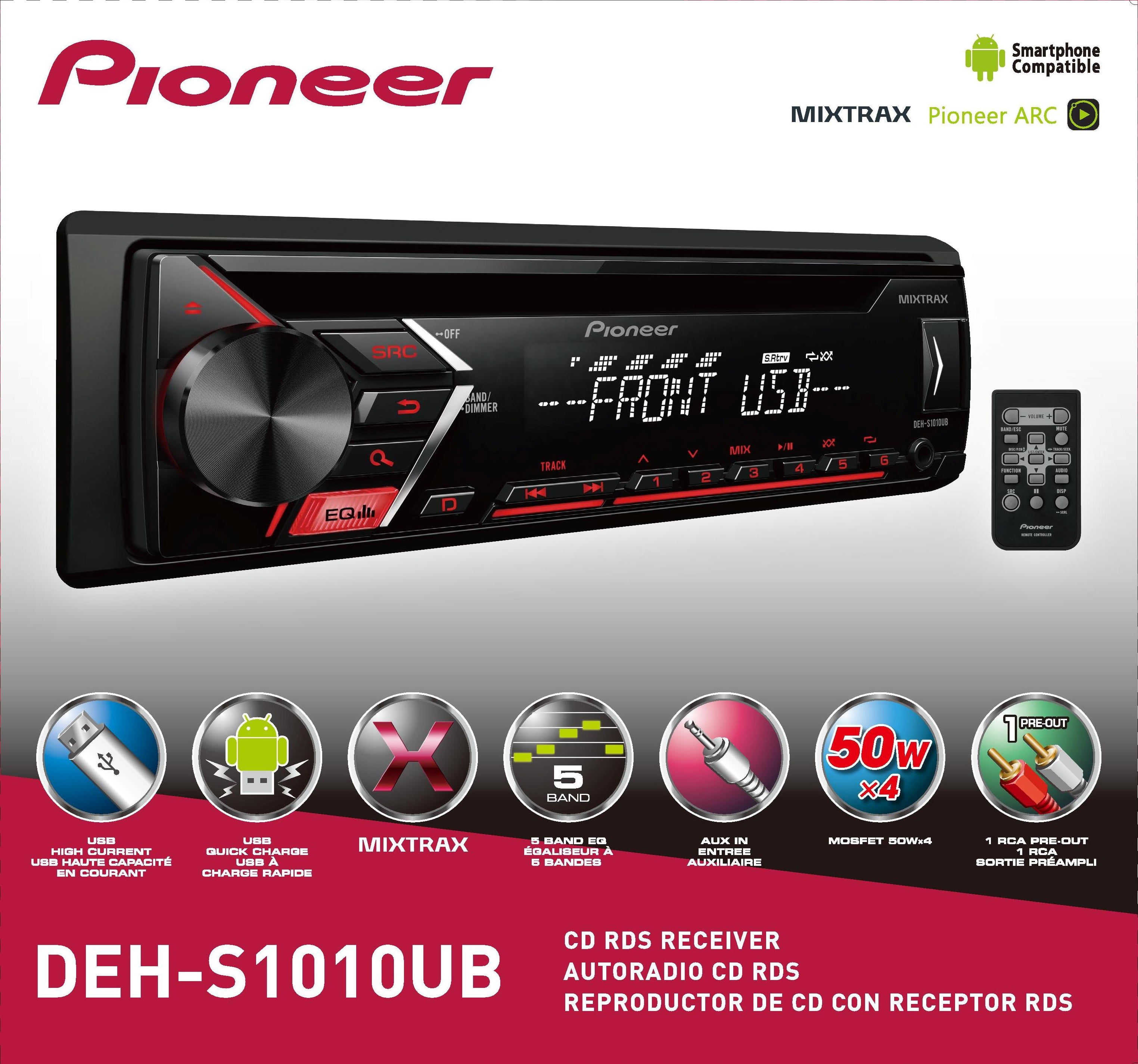 radio de auto deh s1050ub pioneer
