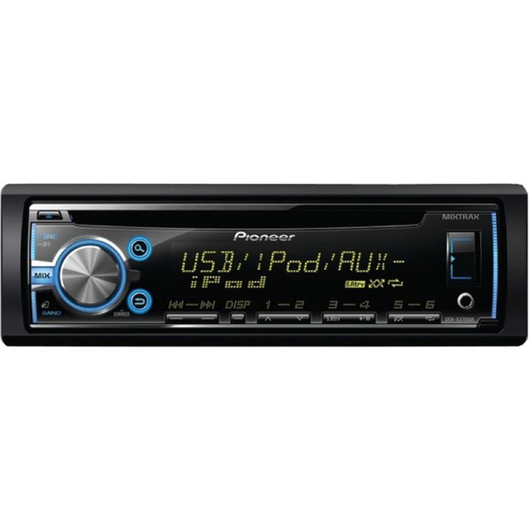 Pioneer DEHX3700UI Car CD/MP3 Player, 56 W RMS, iPod/iPhone Compatible