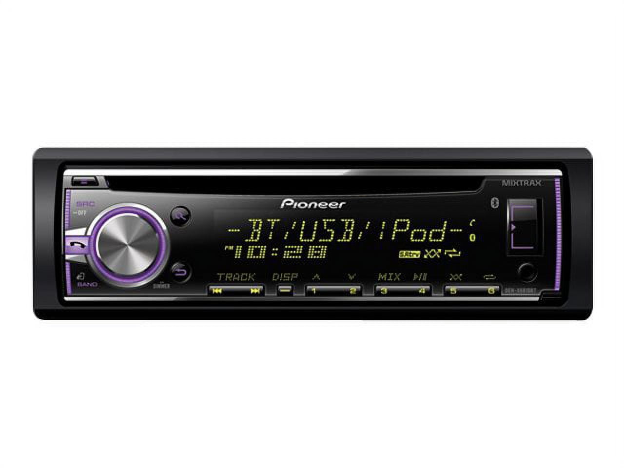 Pioneer DEH-X6810BT Car In-Dash Unit, Single-DIN, AM/FM/CD Receiver, Bluetooth, USB, 50W x 4