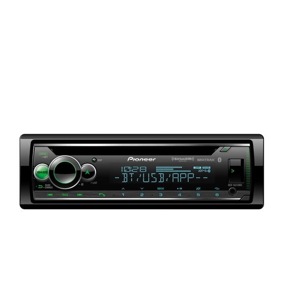 Pioneer DEH-S6220BS CD Audio Receiver w Enhanced Audio Functions, Pioneer Smart Sync App Bluetooth, SiriusXM, USB/AUX, Color Change, FLAC, AM/FM, Detachable Face, 13-Band EQ, 50W x 4, Voice Control