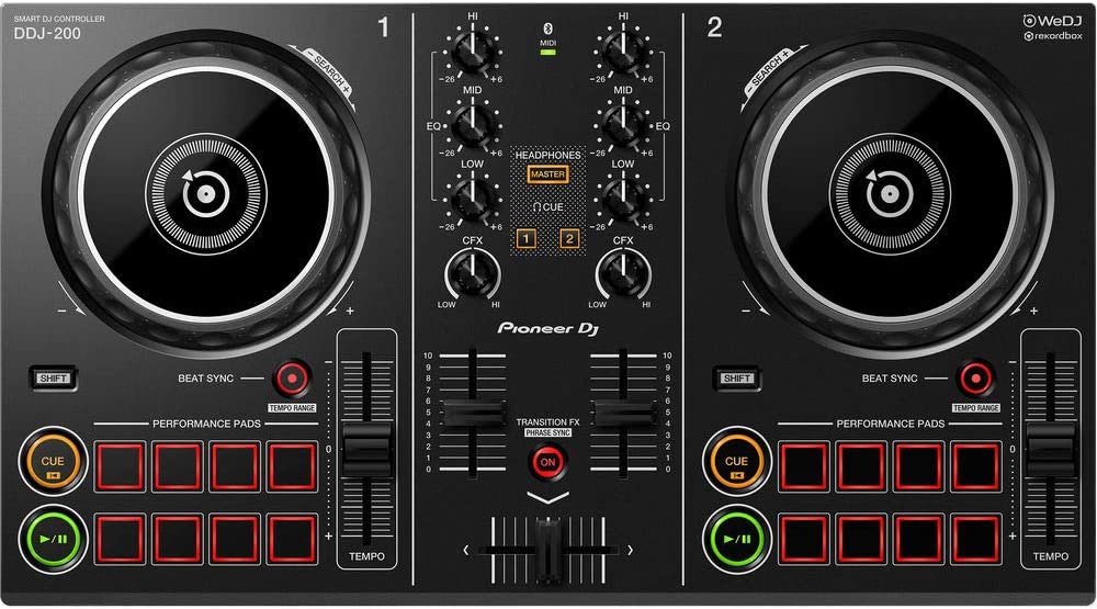 Pioneer DJ DDJ-200 - 2-deck Digital DJ Controller with USB 