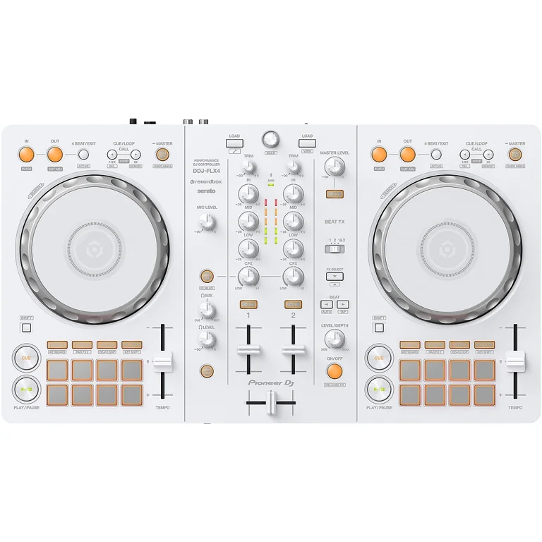 Pioneer DJ, DJ Controller, White, rekordbox and Serato compatible