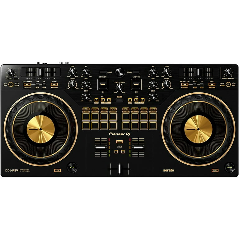 Pioneer DJ DDJ-REV1-N Serato Performance DJ Controller in Limited-Edition  Gold 