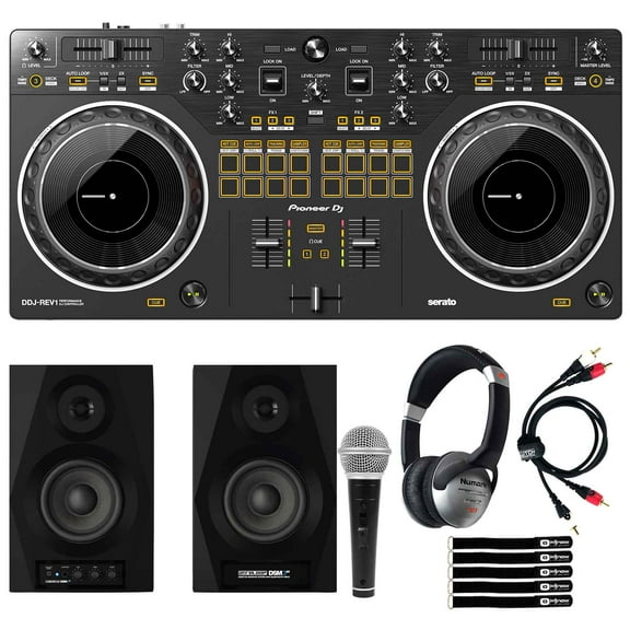 Pioneer DJ DDJ-REV1 Scratch Style 2-Channel DJ Controller for Serato DJ Lite Starter Package