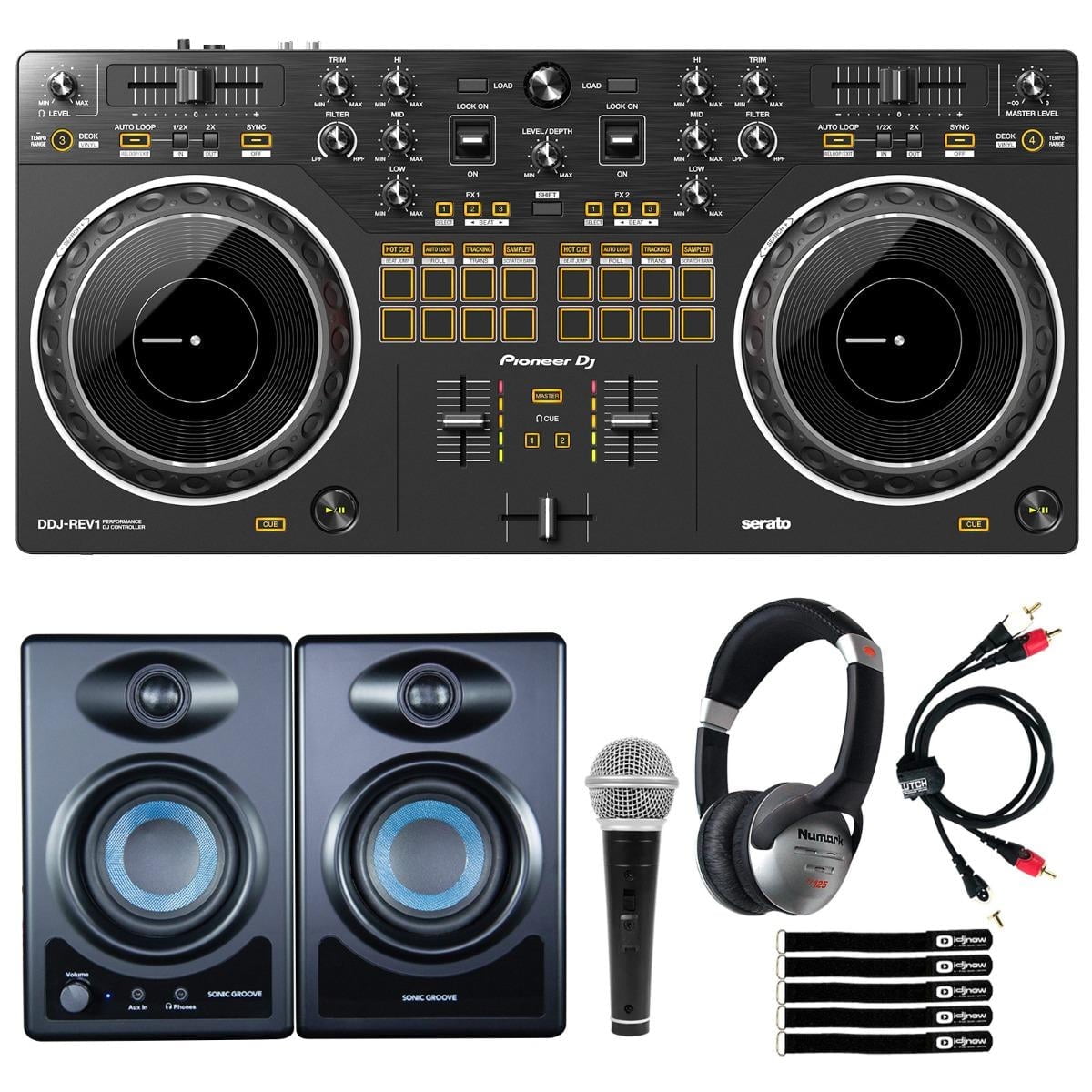 Pioneer DJ DDJ-REV1 2-Channel DJ Controller with USB, Mixer