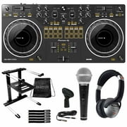 Pioneer DJ DDJ-REV1 Scratch Style 2-Channel DJ Controller with Professional Laptop Stand Package