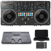Pioneer DJ DDJ-REV5 Scratch-Style 2-Channel Performance DJ Controller with Case & Cover Package