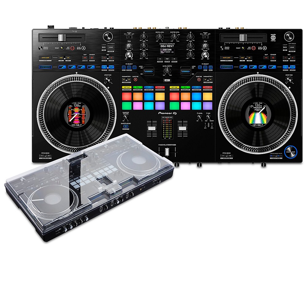 パイオニア Pioneer DJ DDJ-REV 7 美品 + デッキセーバー