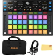 Pioneer DJ DDJ-XP2 Sub-Controller for Rekordbox & Serato DJ Pro Bundle with Case, Headphones, and Austin Bazaar Polishing Cloth