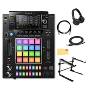 Pioneer DJ DJS-1000 16 Track Dynamic DJ Sampler Bundle with Laptop Stand, Headphones, TRS Cable, MIDI Cable, and Austin Bazaar Polishing Cloth