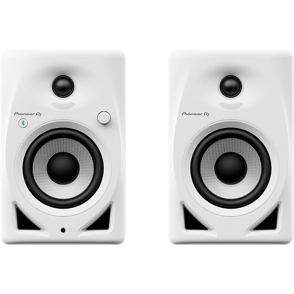 Functionality DM-40D-BT-W Bluetooth Desktop White Monitor DJ System with 4\