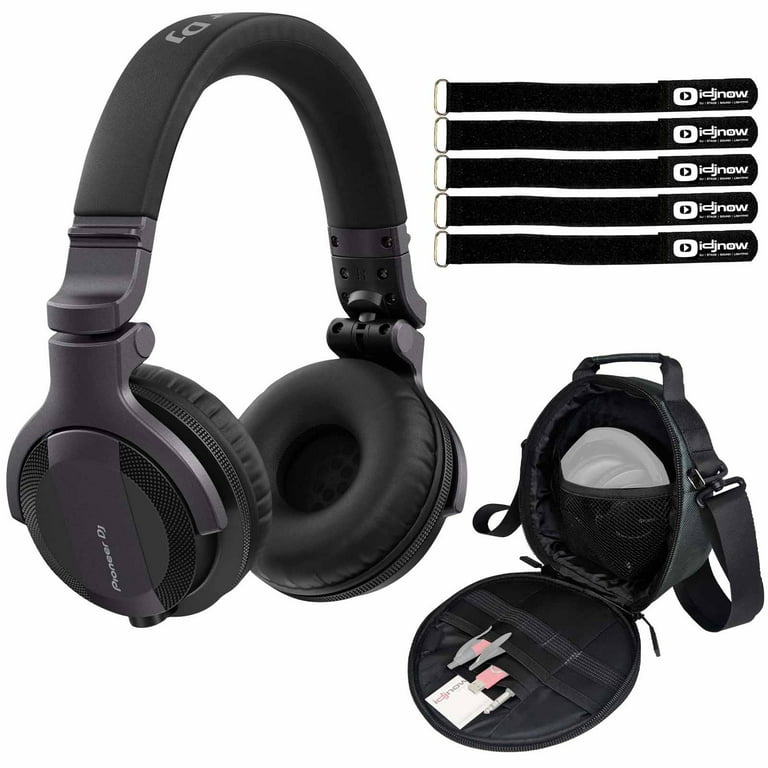 Pioneer DJ HDJ-CUE1 DJ Headphones with Headphone Gear Bag Package