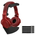 thumbnail image 1 of Pioneer DJ HDJ-CUE1BT Matte Red Wireless Bluetooth Headphones with Desktop Headphone Stand Package, 1 of 9