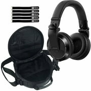 Pioneer DJ HDJ-X7 Professional Over-Ear Black DJ Headphones with Headphone Gear Bag Package
