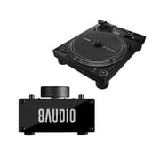 Pioneer DJ PLX-CRSS12 Professional Direct Drive Turntable Bundle with Desktop Amplifier System 2 Items